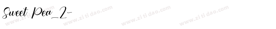 Sweet Pea_2字体转换